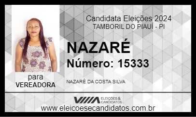 Candidato NAZARÉ 2024 - TAMBORIL DO PIAUÍ - Eleições