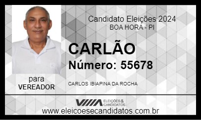 Candidato CARLÃO 2024 - BOA HORA - Eleições