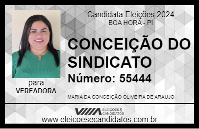 Candidato CONCEIÇÃO DO SINDICATO  2024 - BOA HORA - Eleições