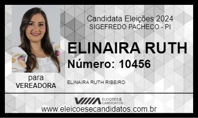 Candidato ELINAIRA RUTH 2024 - SIGEFREDO PACHECO - Eleições