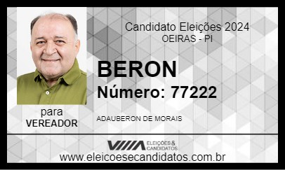 Candidato BERON 2024 - OEIRAS - Eleições