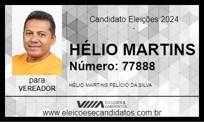 Candidato HÉLIO MARTINS 2024 - OEIRAS - Eleições