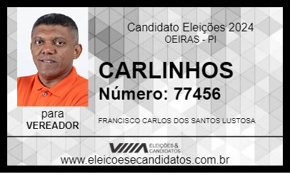 Candidato CARLINHOS 2024 - OEIRAS - Eleições