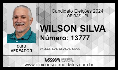 Candidato WILSON SILVA 2024 - OEIRAS - Eleições