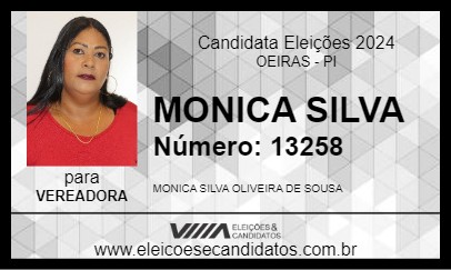 Candidato MONICA SILVA 2024 - OEIRAS - Eleições