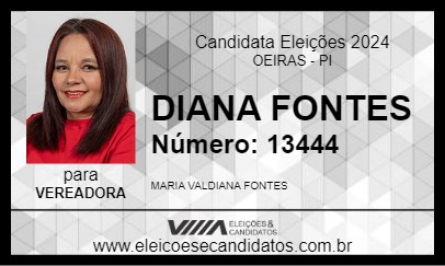 Candidato DIANA FONTES 2024 - OEIRAS - Eleições