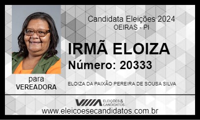 Candidato IRMÃ ELOIZA 2024 - OEIRAS - Eleições