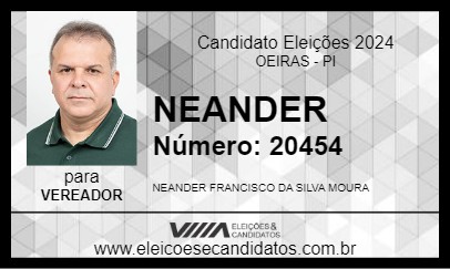 Candidato NEANDER 2024 - OEIRAS - Eleições