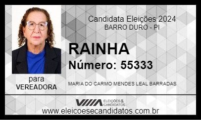 Candidato RAINHA 2024 - BARRO DURO - Eleições