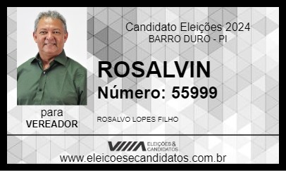 Candidato ROSALVIN 2024 - BARRO DURO - Eleições