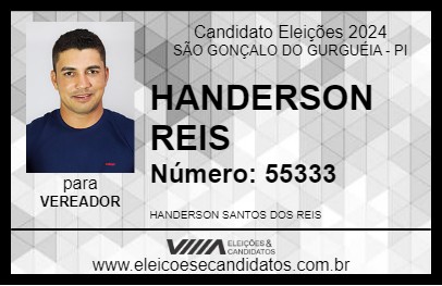 Candidato HANDERSON REIS 2024 - SÃO GONÇALO DO GURGUÉIA - Eleições