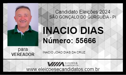 Candidato INACIO DIAS 2024 - SÃO GONÇALO DO GURGUÉIA - Eleições