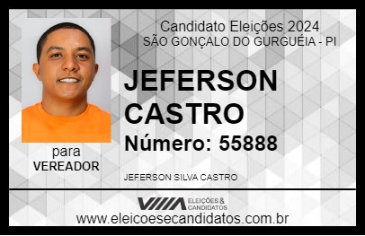 Candidato JEFERSON CASTRO 2024 - SÃO GONÇALO DO GURGUÉIA - Eleições