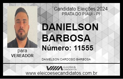 Candidato DANIELSON BARBOSA 2024 - PRATA DO PIAUÍ - Eleições