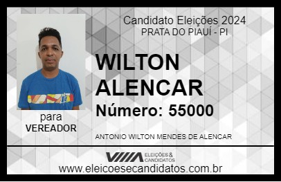 Candidato WILTON ALENCAR 2024 - PRATA DO PIAUÍ - Eleições