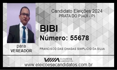 Candidato BIBI 2024 - PRATA DO PIAUÍ - Eleições