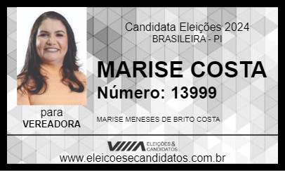 Candidato MARISE COSTA 2024 - BRASILEIRA - Eleições