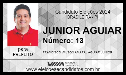 Candidato JUNIOR AGUIAR 2024 - BRASILEIRA - Eleições