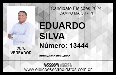 Candidato EDUARDO SILVA 2024 - CAMPO MAIOR - Eleições