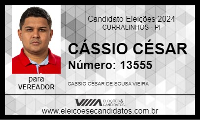 Candidato CÁSSIO CÉSAR 2024 - CURRALINHOS - Eleições