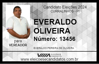 Candidato EVERALDO OLIVEIRA 2024 - CURRALINHOS - Eleições