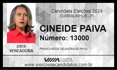 Candidato CINEIDE PAIVA 2024 - CURRALINHOS - Eleições