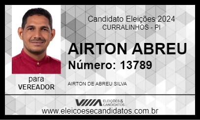 Candidato AIRTON ABREU 2024 - CURRALINHOS - Eleições