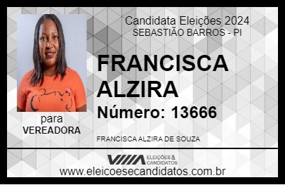 Candidato FRANCISCA ALZIRA 2024 - SEBASTIÃO BARROS - Eleições