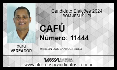 Candidato CAFÚ 2024 - BOM JESUS - Eleições