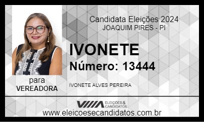 Candidato IVONETE 2024 - JOAQUIM PIRES - Eleições