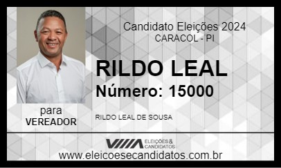 Candidato RILDO LEAL 2024 - CARACOL - Eleições