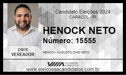 Candidato HENOCK NETO 2024 - CARACOL - Eleições