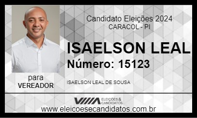 Candidato ISAELSON LEAL 2024 - CARACOL - Eleições