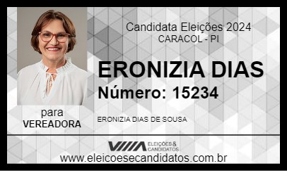 Candidato ERONIZIA DIAS 2024 - CARACOL - Eleições