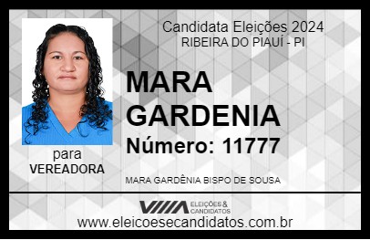 Candidato MARA GARDENIA 2024 - RIBEIRA DO PIAUÍ - Eleições