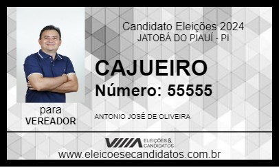 Candidato CAJUEIRO 2024 - JATOBÁ DO PIAUÍ - Eleições