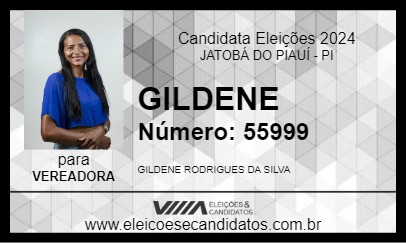 Candidato GILDENE 2024 - JATOBÁ DO PIAUÍ - Eleições