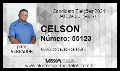 Candidato CELSON 2024 - JATOBÁ DO PIAUÍ - Eleições