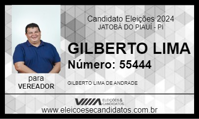 Candidato GILBERTO LIMA 2024 - JATOBÁ DO PIAUÍ - Eleições