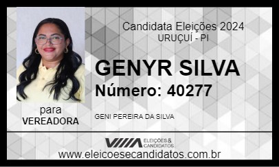 Candidato GENYR SILVA 2024 - URUÇUÍ - Eleições