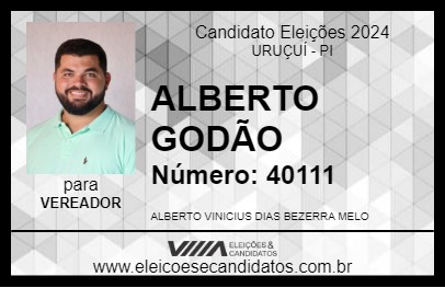 Candidato ALBERTO GODÃO 2024 - URUÇUÍ - Eleições