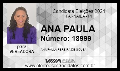 Candidato ANA PAULA 2024 - PARNAÍBA - Eleições