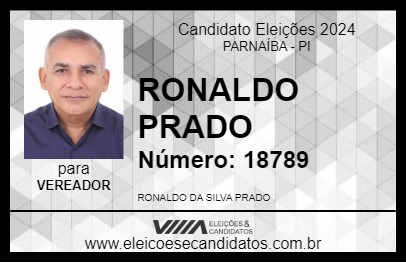 Candidato RONALDO PRADO 2024 - PARNAÍBA - Eleições