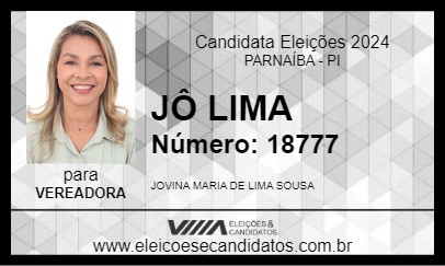 Candidato JÔ LIMA 2024 - PARNAÍBA - Eleições