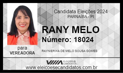 Candidato RANY MELO 2024 - PARNAÍBA - Eleições