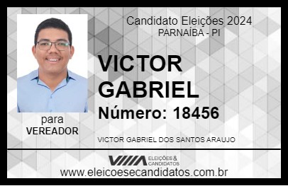 Candidato VICTOR GABRIEL 2024 - PARNAÍBA - Eleições