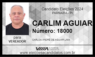 Candidato CARLIM AGUIAR 2024 - PARNAÍBA - Eleições