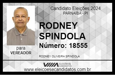 Candidato RODNEY SPINDOLA 2024 - PARNAÍBA - Eleições