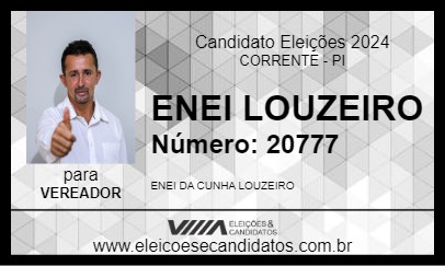 Candidato ENEI LOUZEIRO 2024 - CORRENTE - Eleições