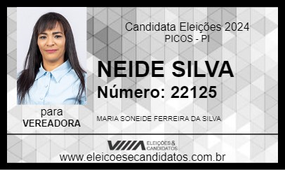 Candidato NEIDE SILVA 2024 - PICOS - Eleições